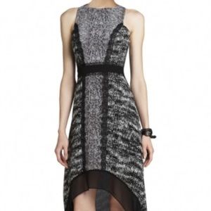BCBGMaxazria Sienna High Low Dress in Black White
